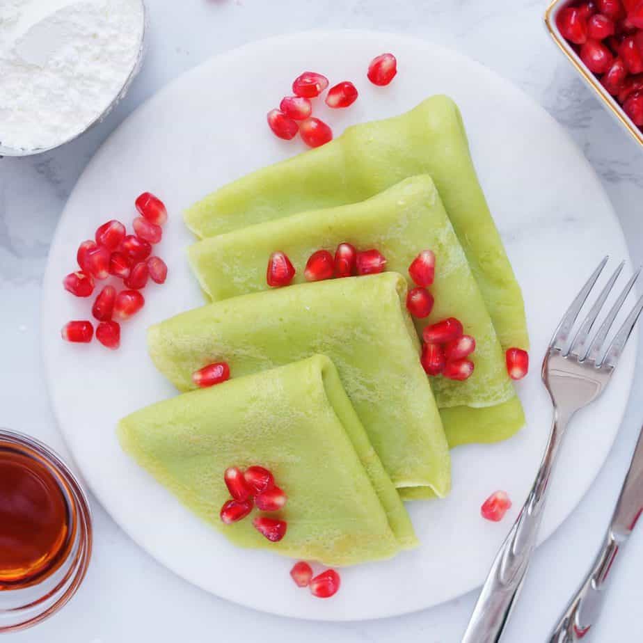 Pandan Crepes