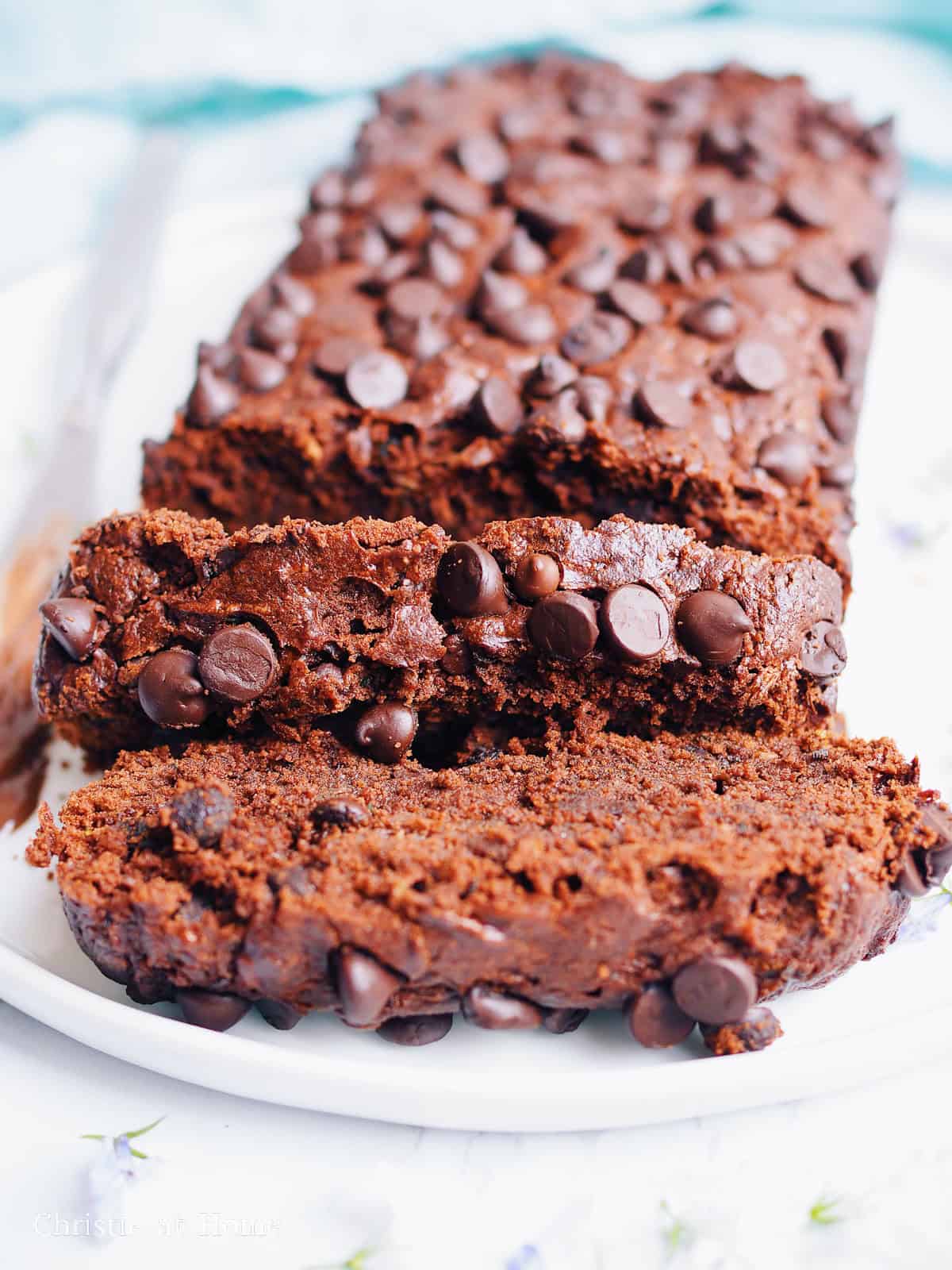 chocolate zucchini oat bread