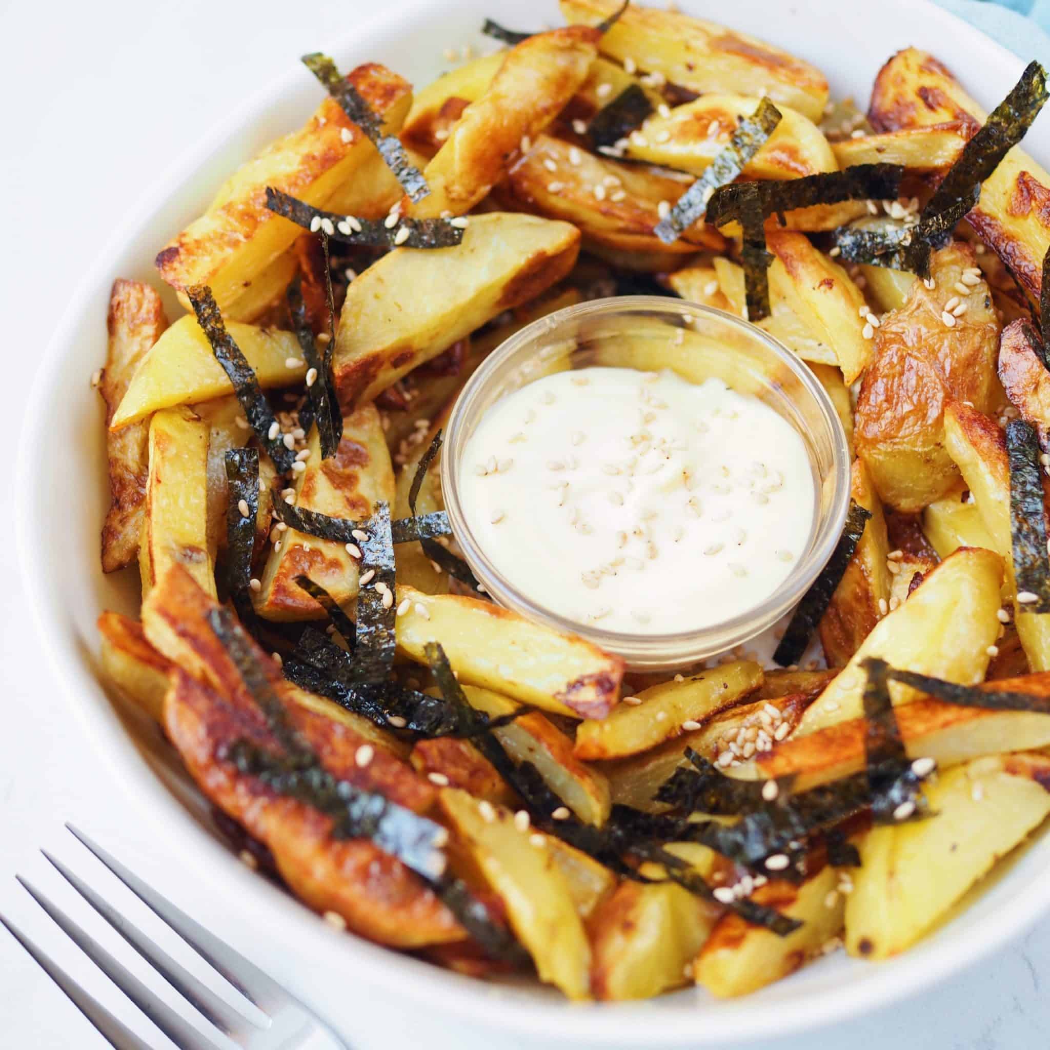 sesame nori fries