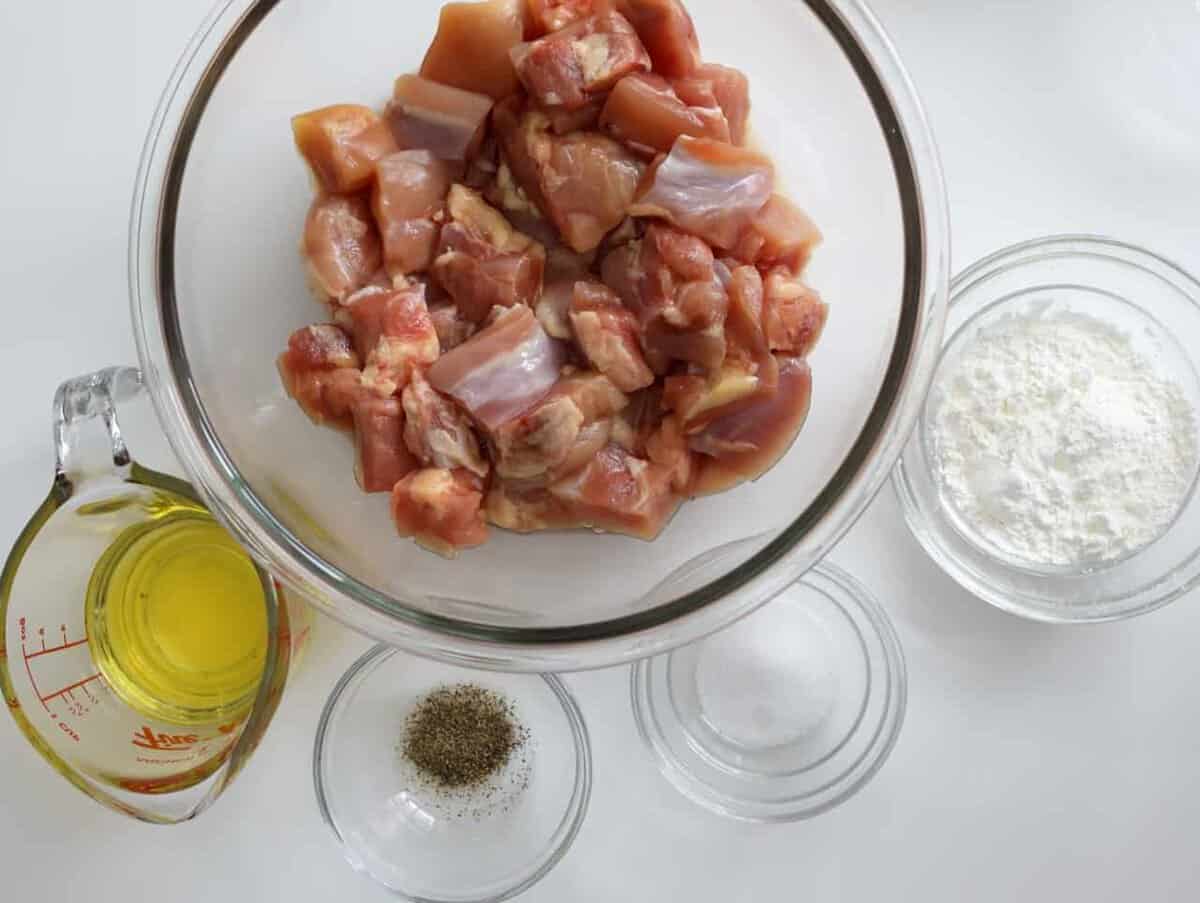 main ingredients to make Chinese lemon chicken