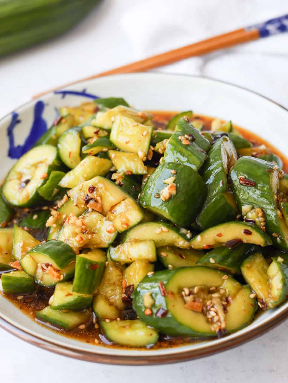 Spicy Smacked Cucumber Salad