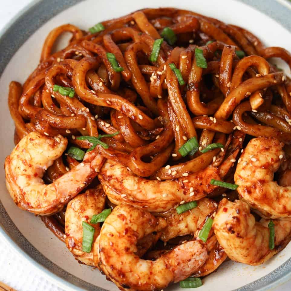 Chili Garlic Shrimp Noodles
