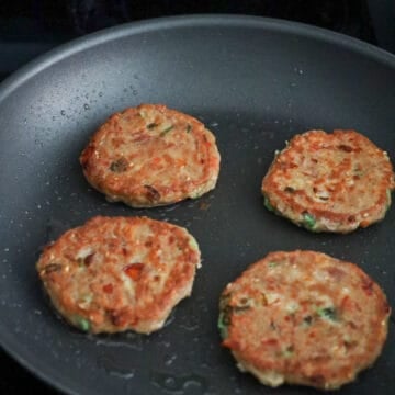 fry on each side for 2-3 minutes until both sides of the pancake are golden brown