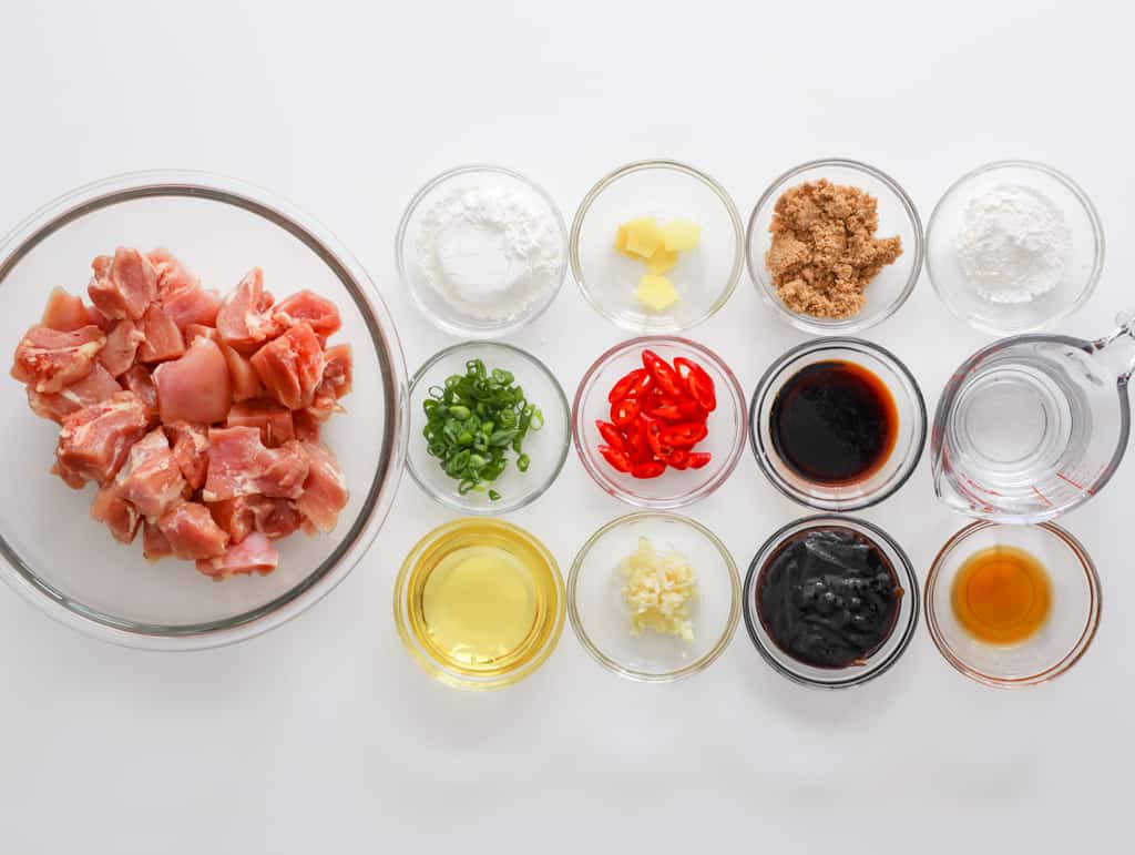 ingredients to make Mongolian chicken