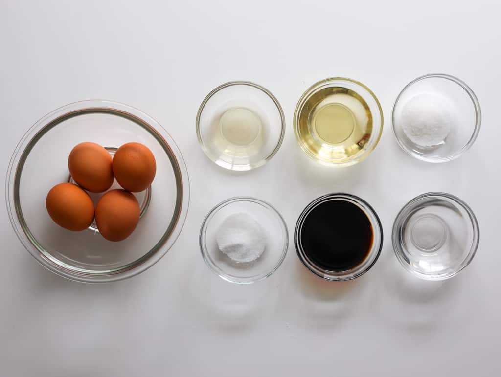 ingredients to make Ramen Eggs