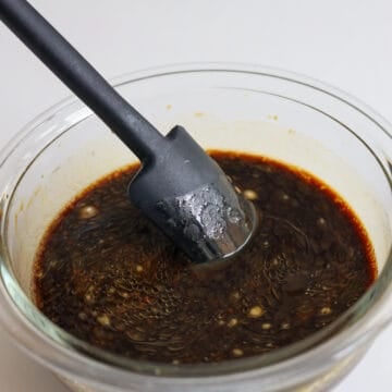 Meanwhile, in a small bowl, combine noodle sauce ingredients. Set aside.