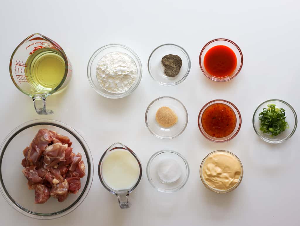 ingredients to make bang bang chicken