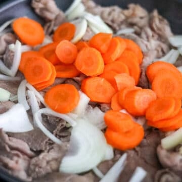 mix in vegetables