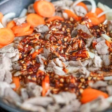 mix in sauce