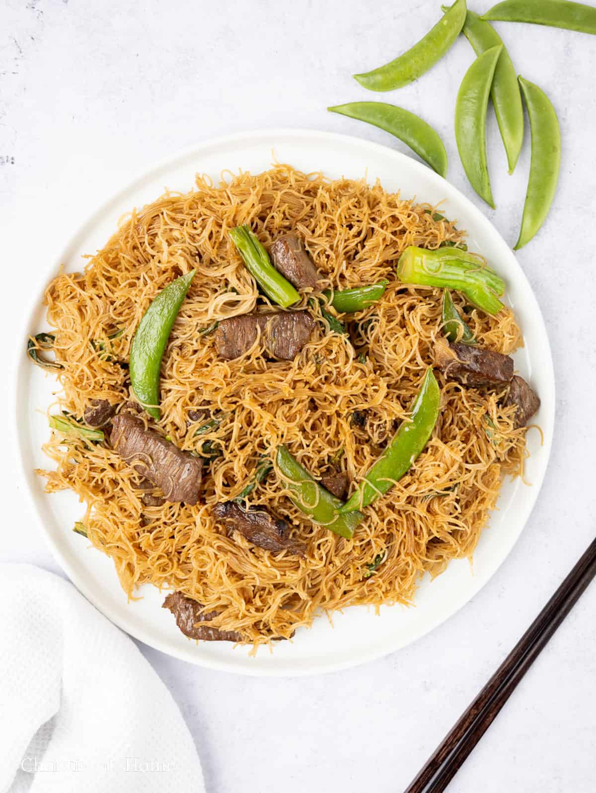 chinese beef noodle stir-fry