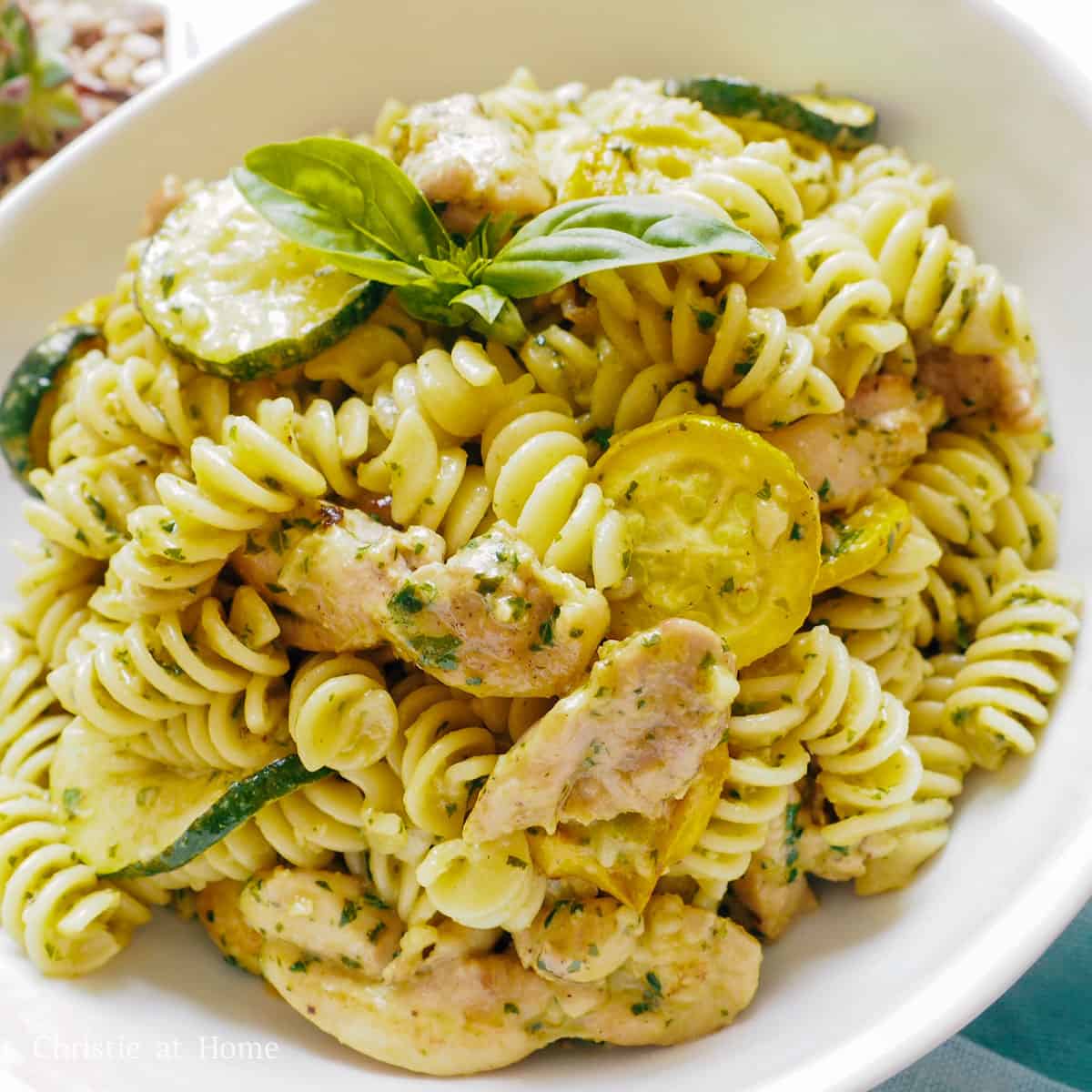 Dairy-Free Basil Pesto Chicken Pasta