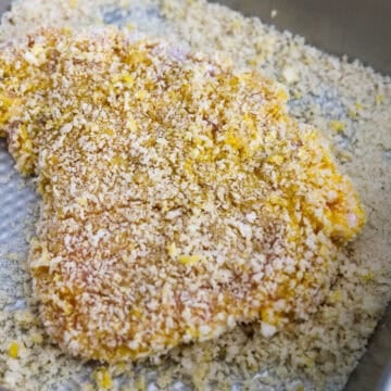 coat pork into panko