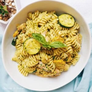 Image of Dairy-Free Basil Pesto Chicken Pasta