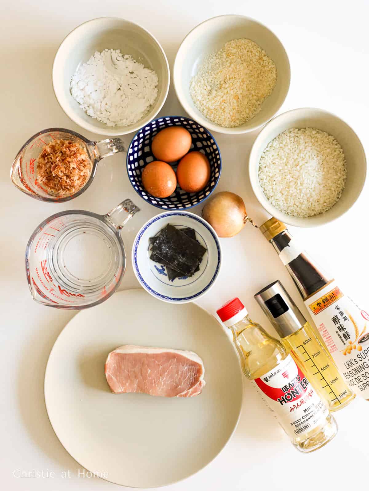 ingredients to make katsudon