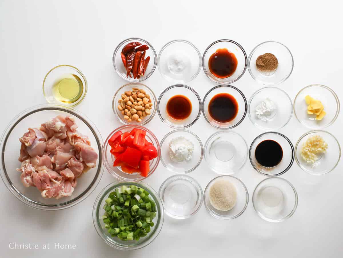 ingredients to make kung pao chicken