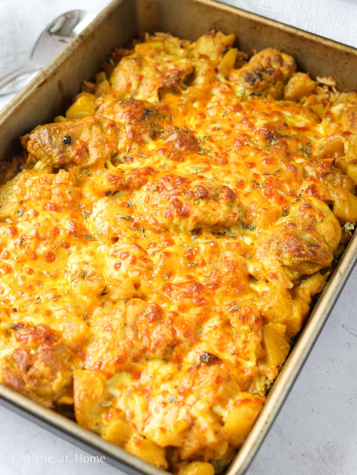 macau baked portuguese chicken rice