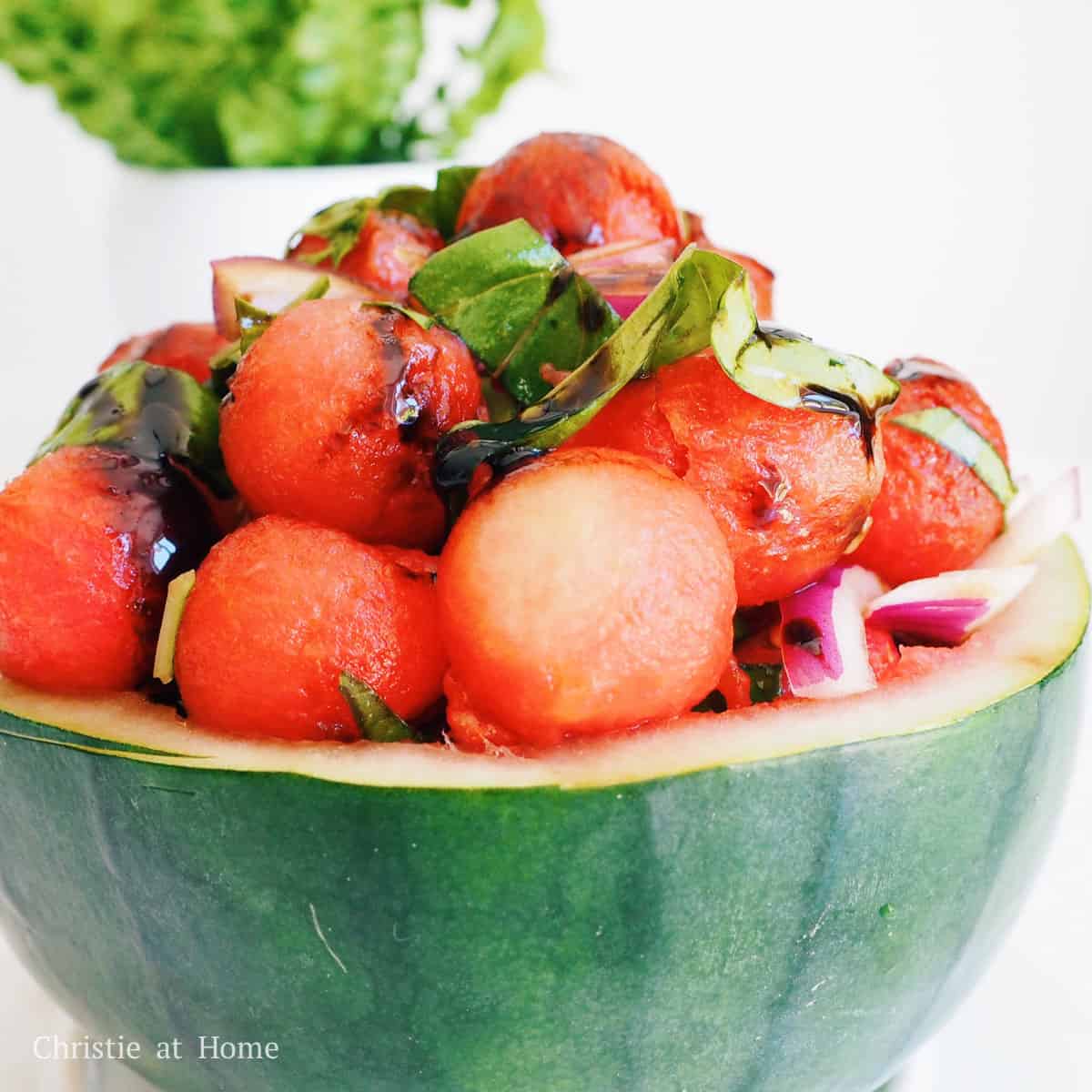 watermelon basil salad