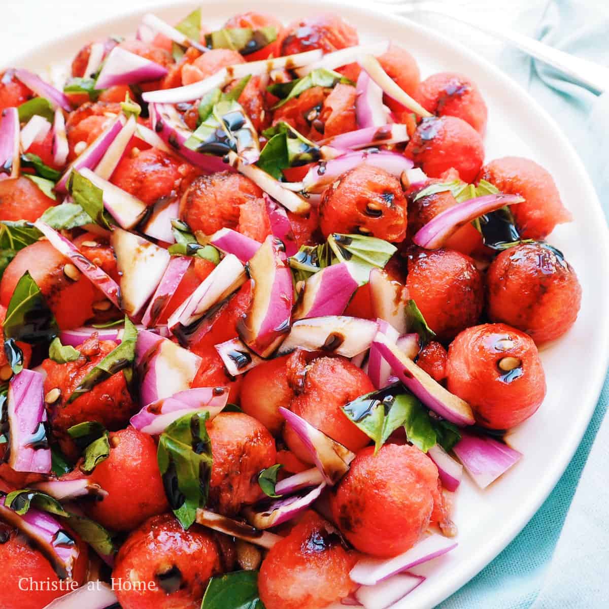 Watermelon Basil Salad