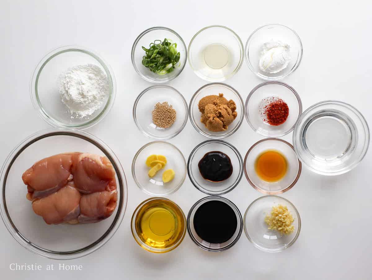 ingredients to make general tso's chicken