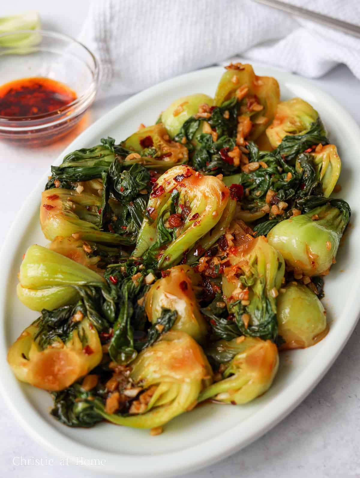 Spicy Garlic Bok Choy