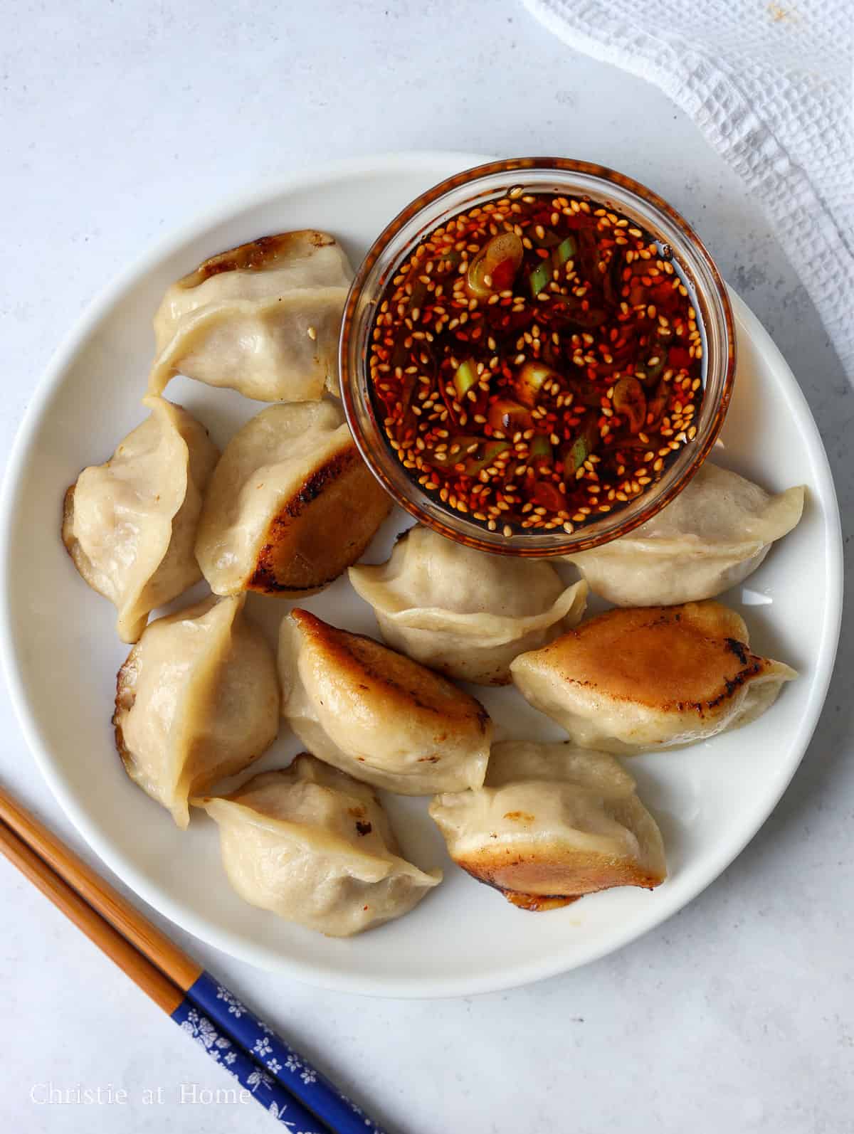 dumplings with dumpling sauce